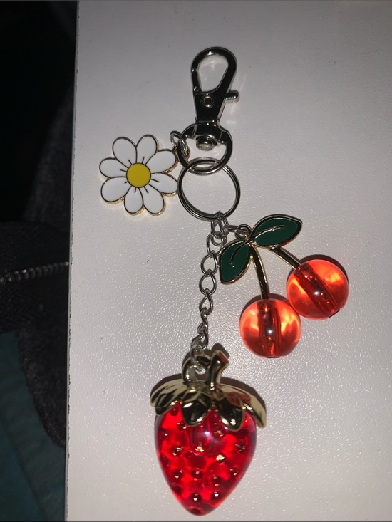 purse charm Jewelry - Cherry& strawberry purse/bag charm Keychain